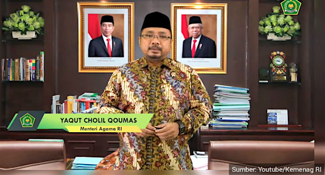 Menteri Agama RI Yaqut Cholil Qoumas Sampaikan Ucapan Selamat Natal